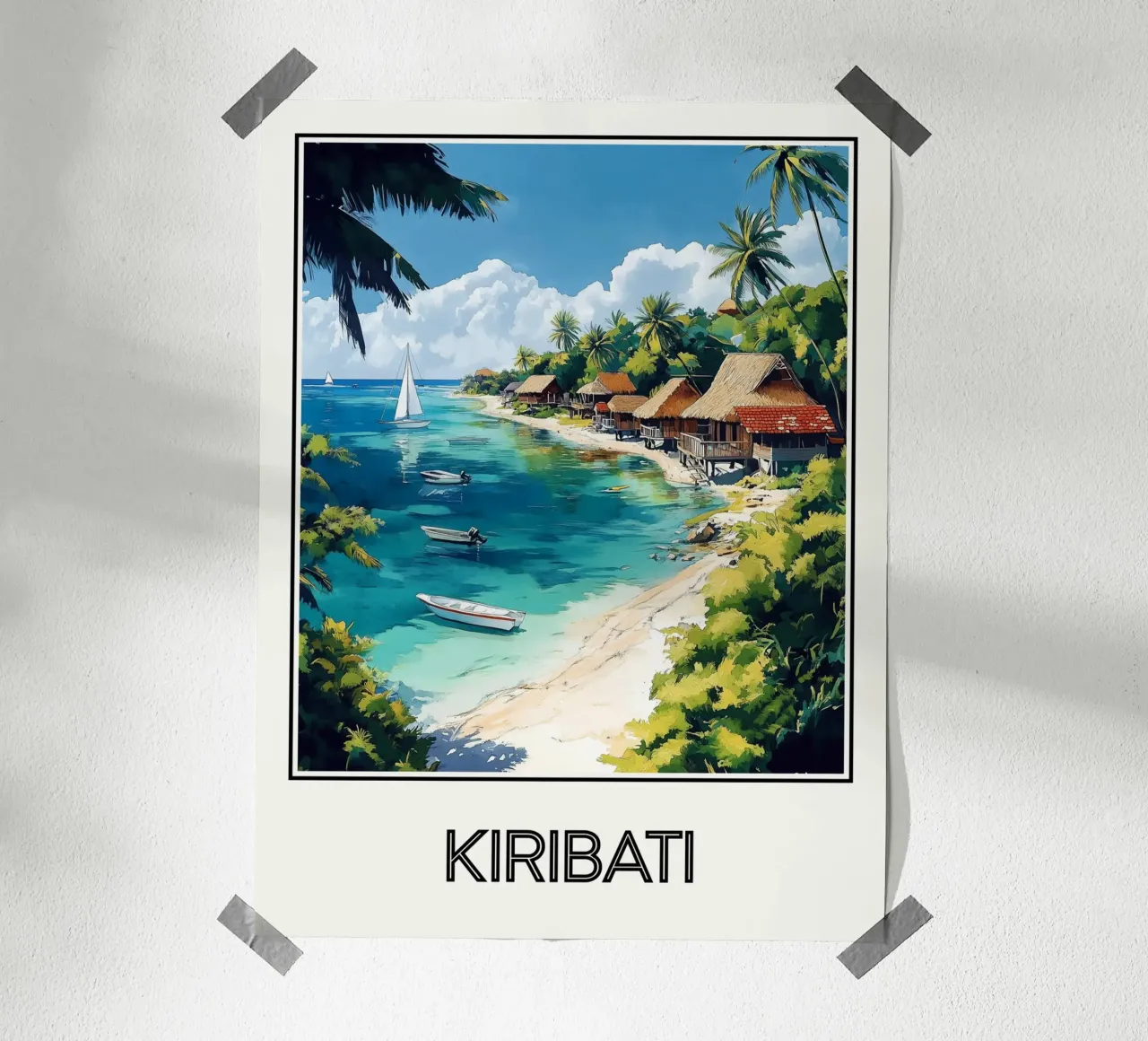 Kiribati poster da Frame the World