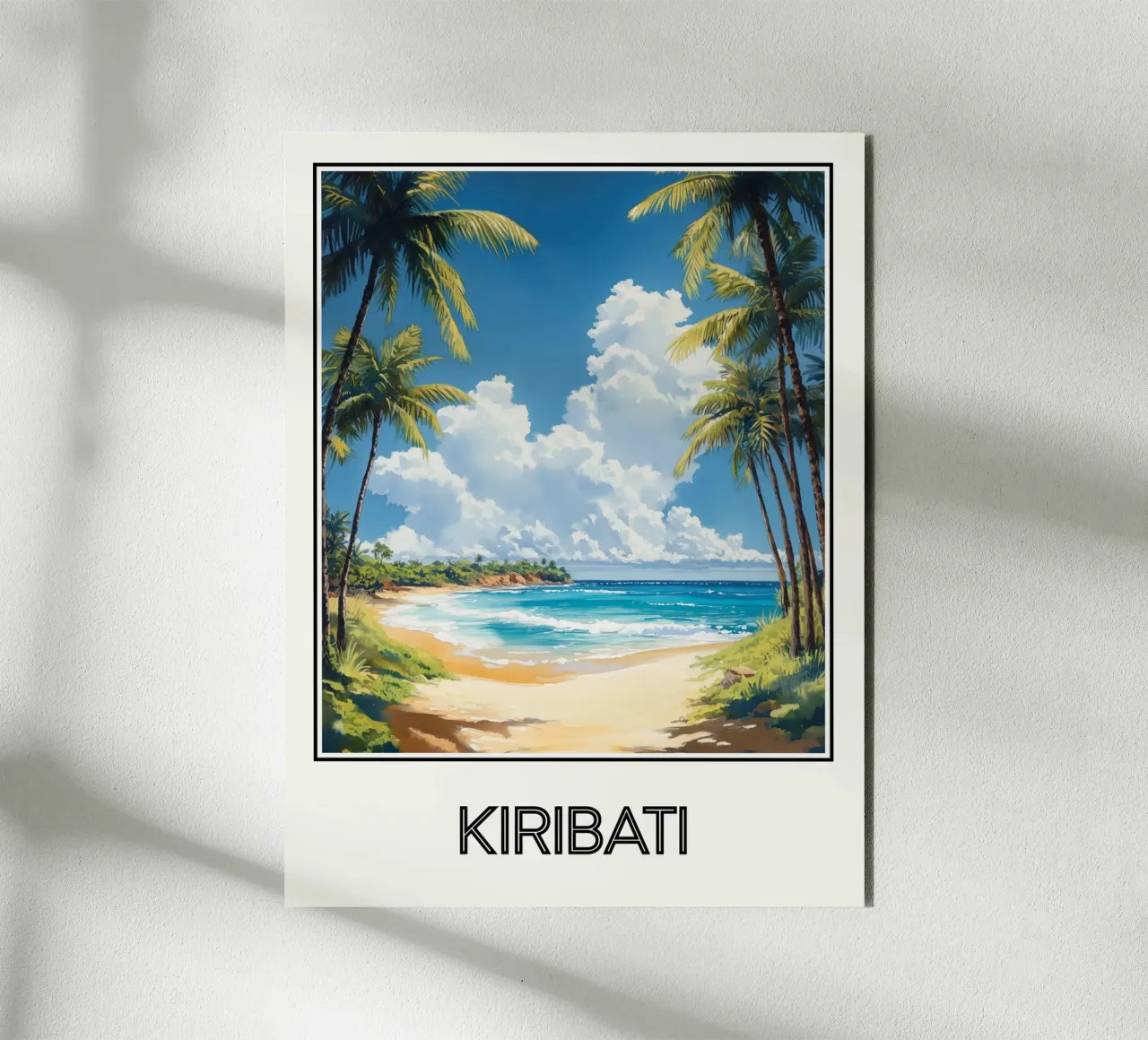 Kiribati alluminio dibond da Frame the World