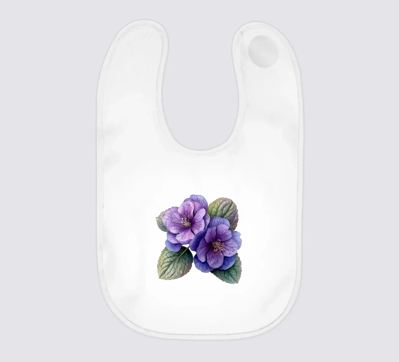 Lamium Flower 1 baby bib by Bold Blooms