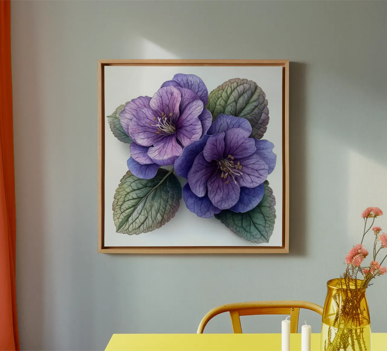 Lamium Flower 1 canvas by Bold Blooms
