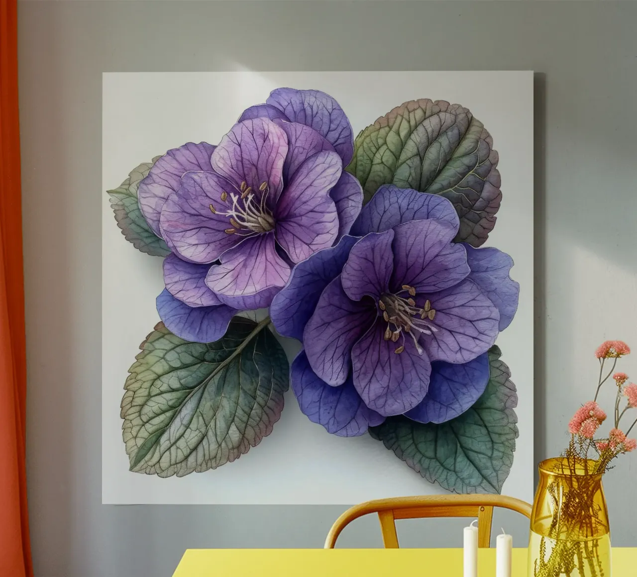 Lamium Flower 1 canvas by Bold Blooms
