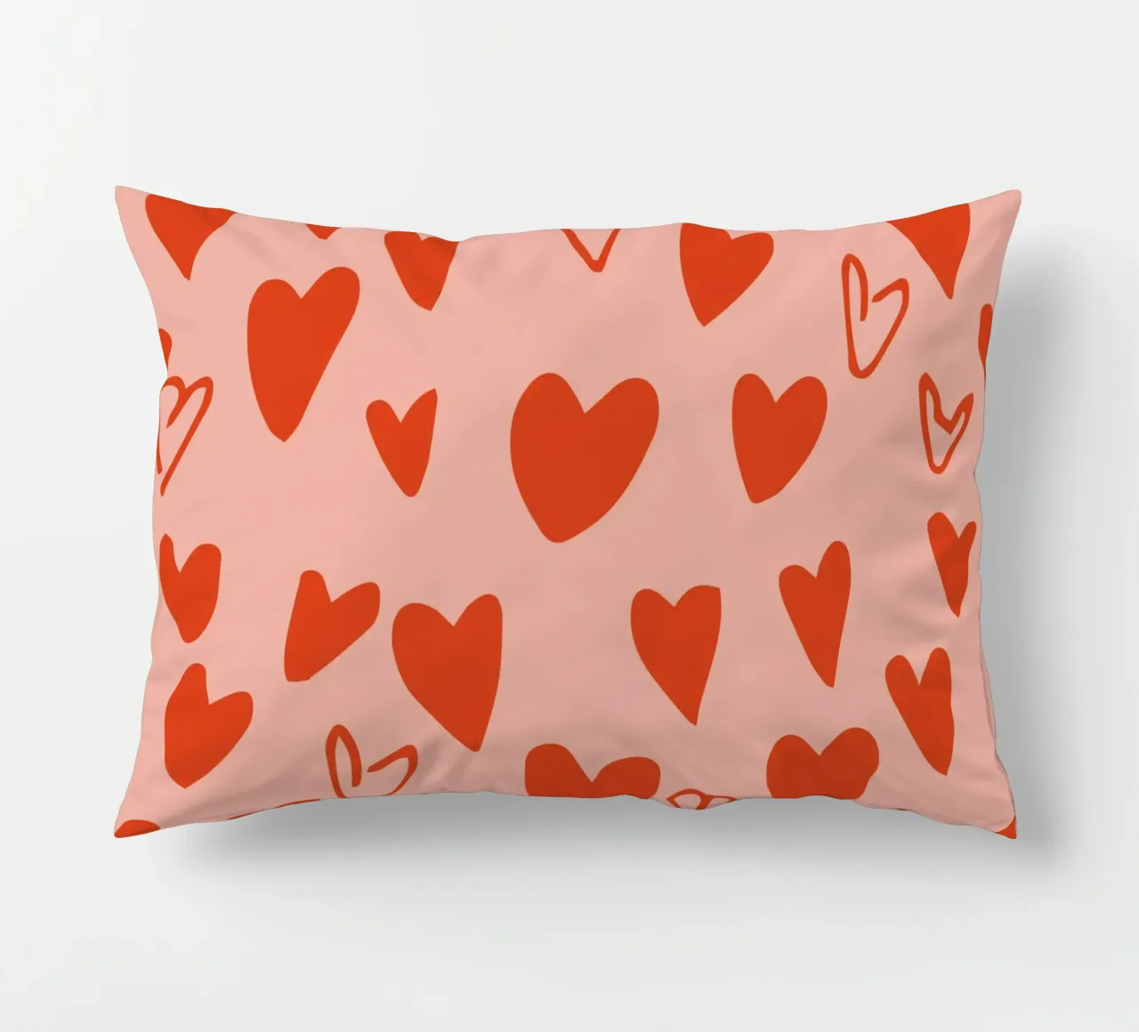 Scatter Sweetheart - Amore giocoso e retrò rosa cuscino da susanacosta
