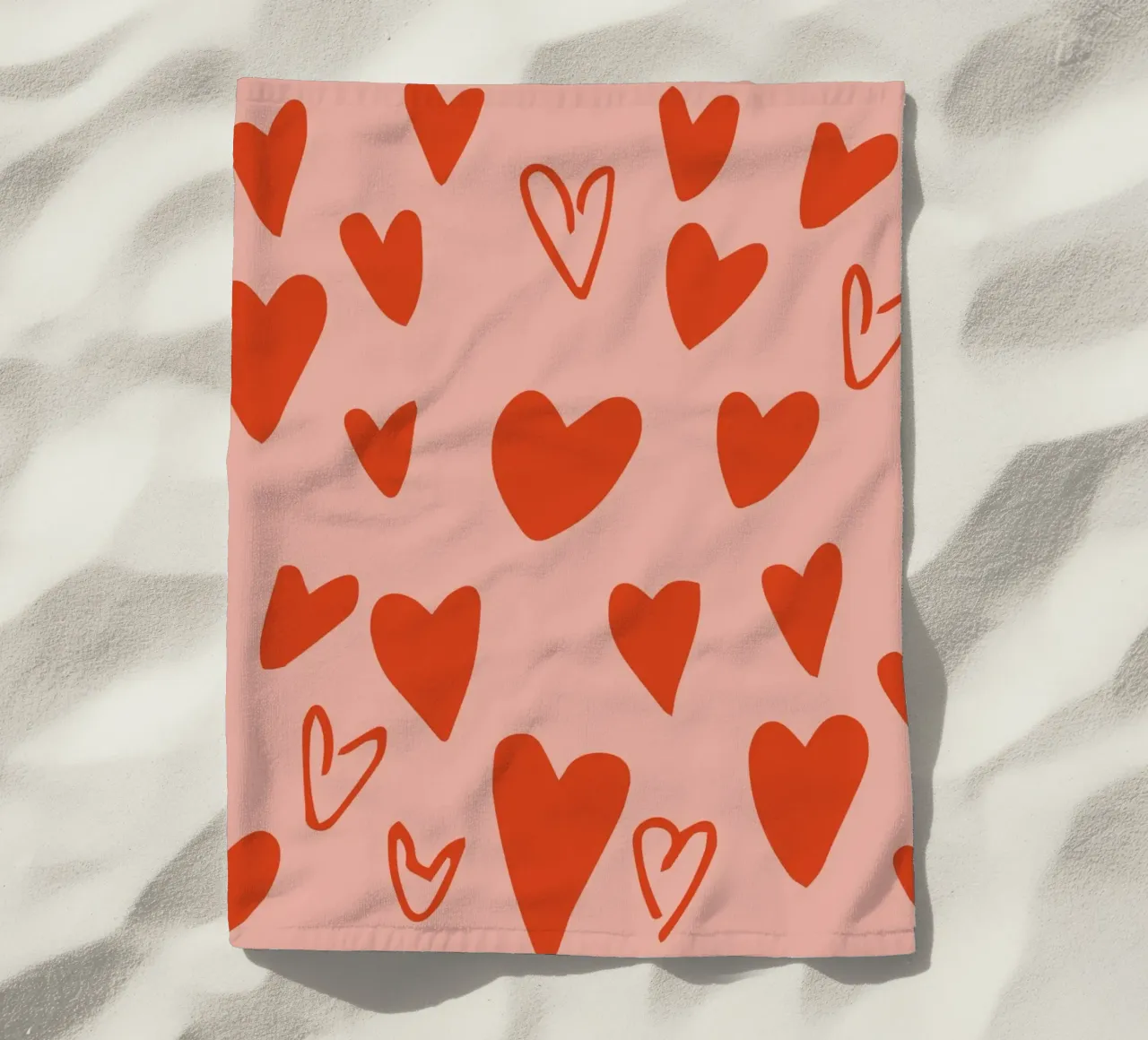 Scatter Sweetheart - Amore giocoso e retrò rosa telo mare da susanacosta