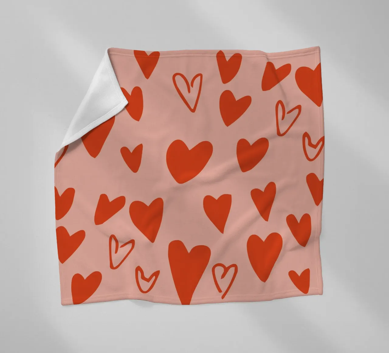 Scatter Sweetheart - Amore giocoso e retrò rosa coperta in pile da susanacosta