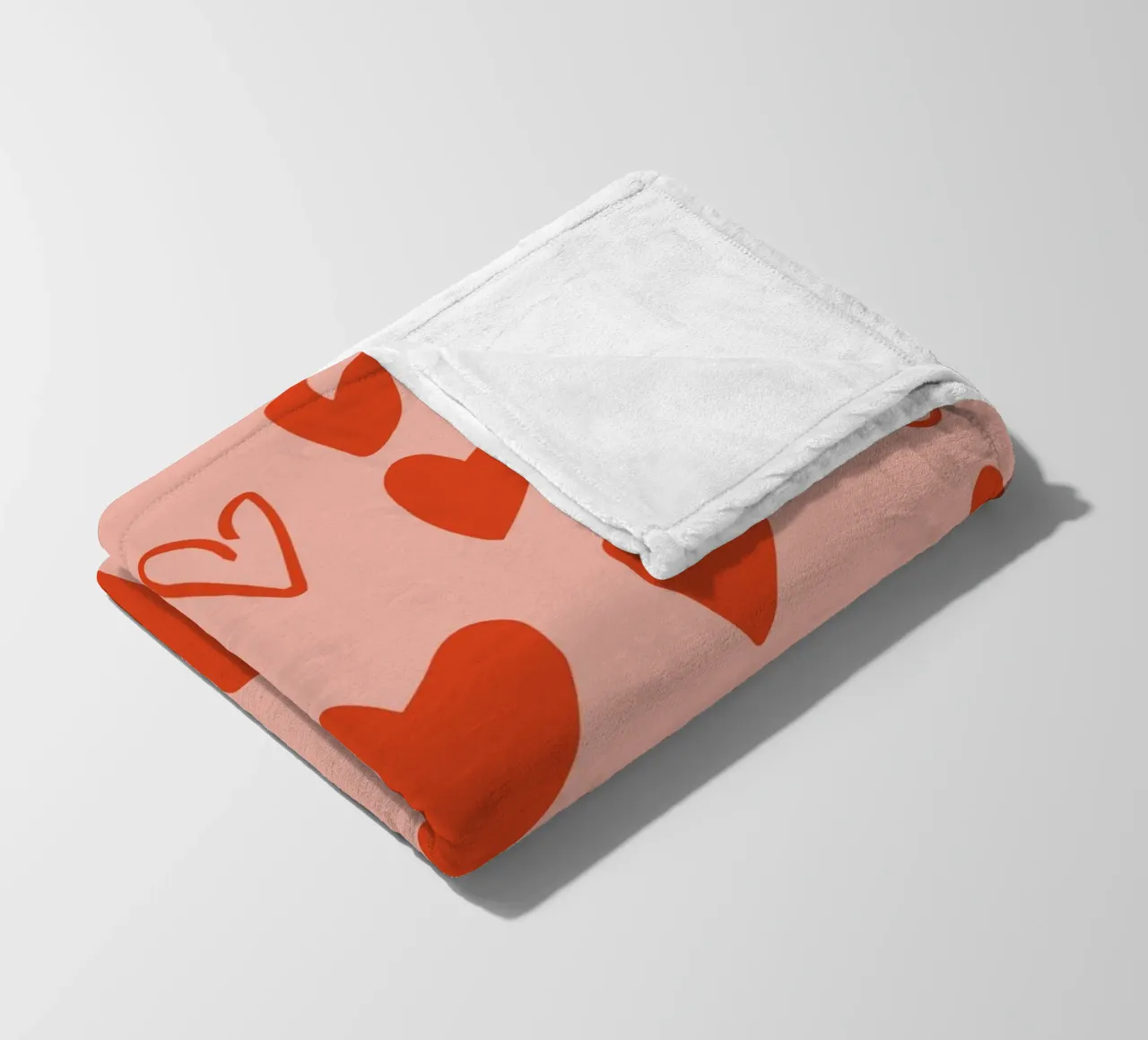 Scatter Sweetheart - Amore giocoso e retrò rosa coperta in pile da susanacosta