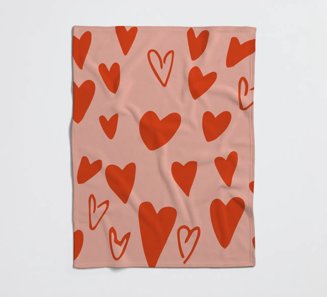 Scatter Sweetheart - Amore giocoso e retrò rosa coperta in pile da susanacosta