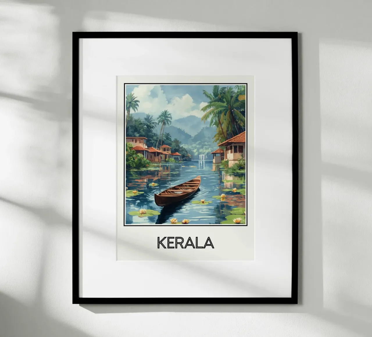 Kerala poster con telaio in alluminio da Frame the World