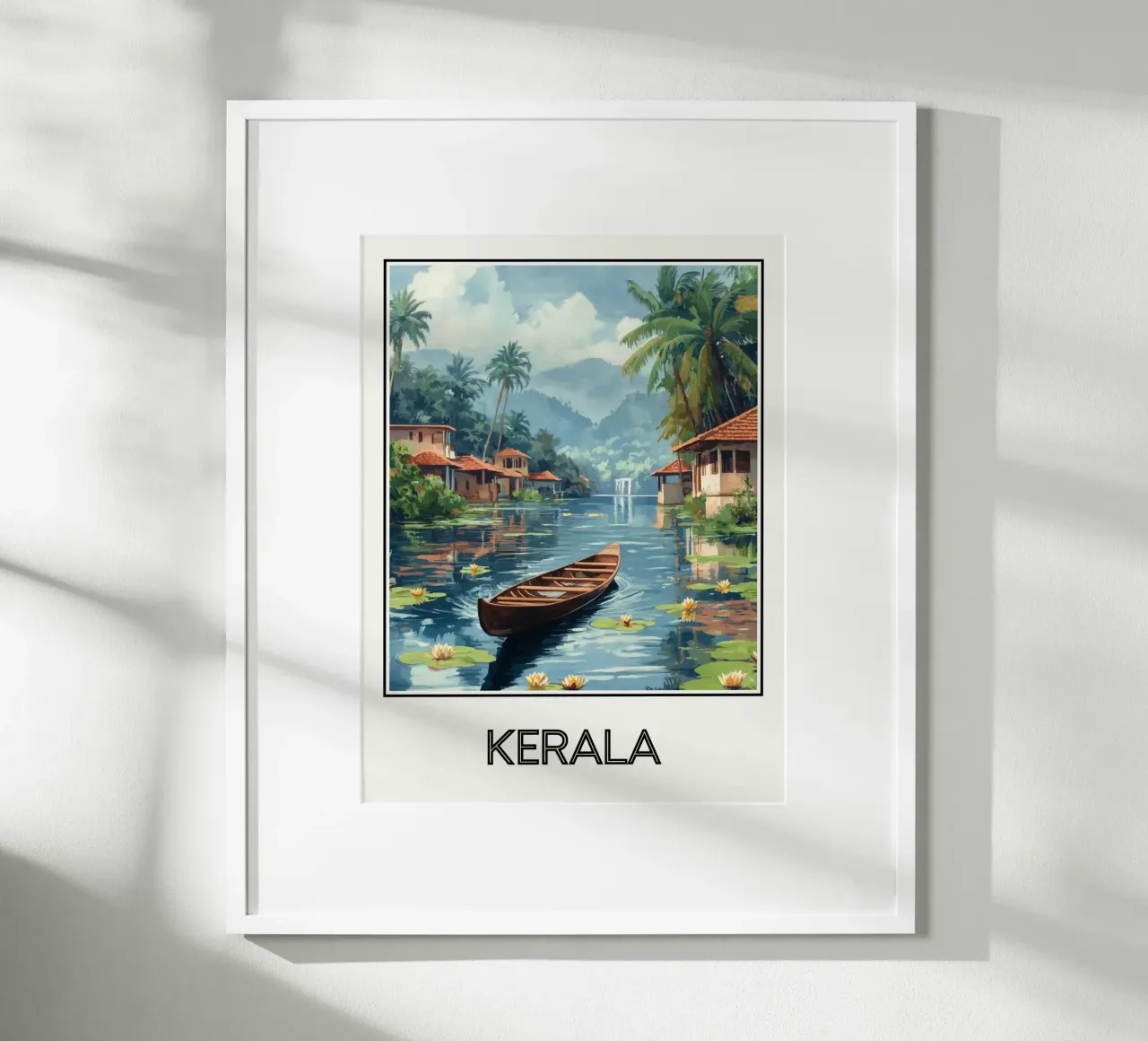 Kerala poster con telaio in alluminio da Frame the World