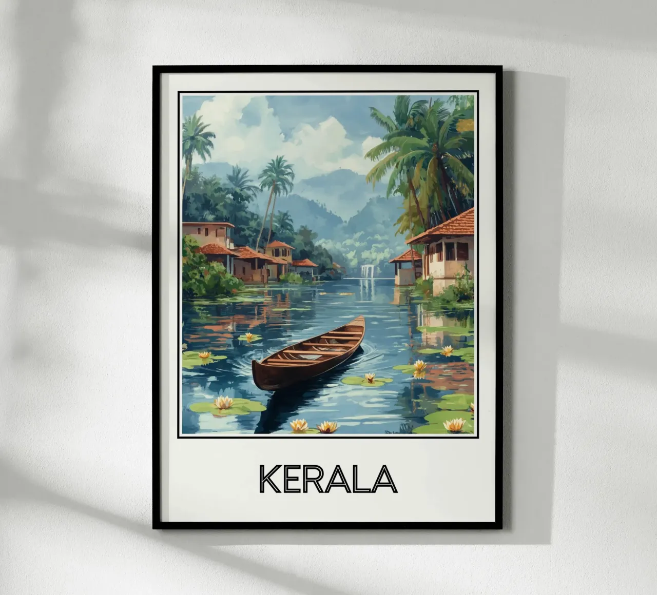 Kerala poster con telaio in alluminio da Frame the World