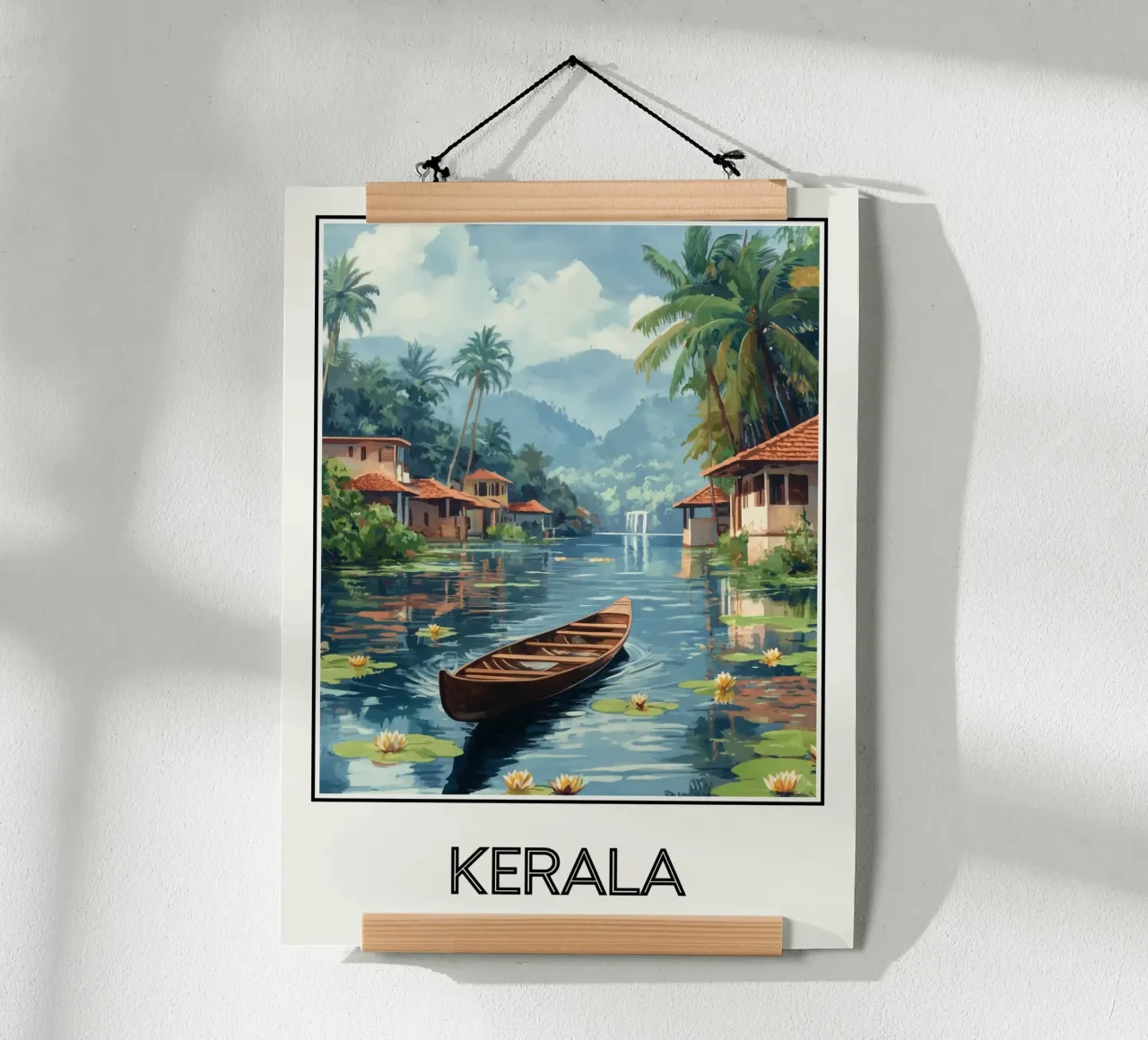 Kerala poster con telaio in alluminio da Frame the World