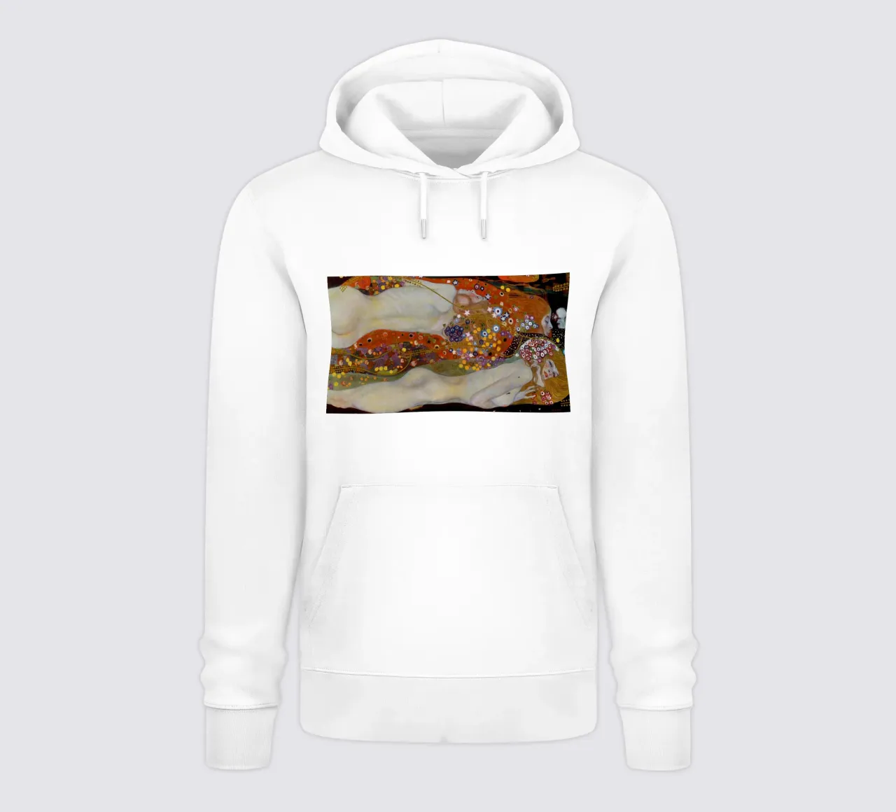 Gustav Klimt - Serpenti d'acqua II felpa con cappuccio da Timeless Artworks