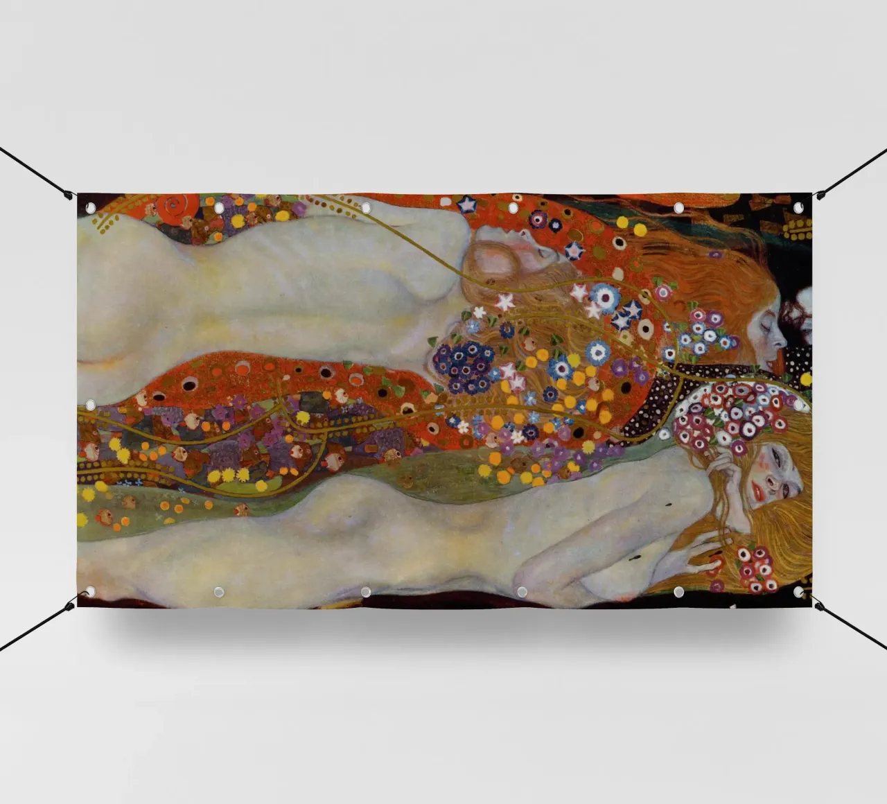 Gustav Klimt - Serpenti d'acqua II telo in pvc da Timeless Artworks