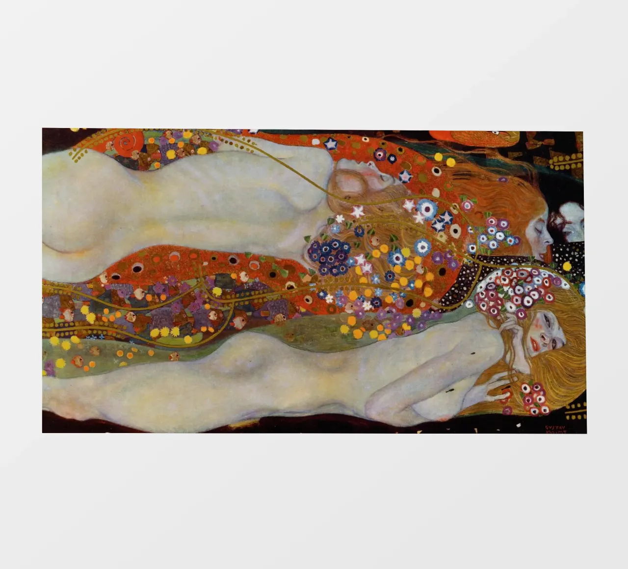 Gustav Klimt - Serpenti d'acqua II telo in pvc da Timeless Artworks