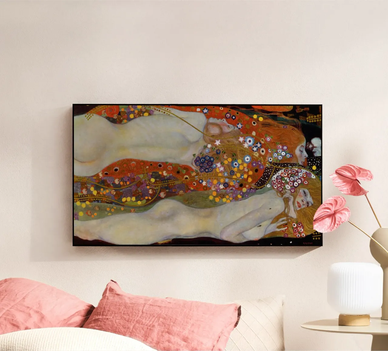 Gustav Klimt - Serpenti d'acqua II plexiglass da Timeless Artworks
