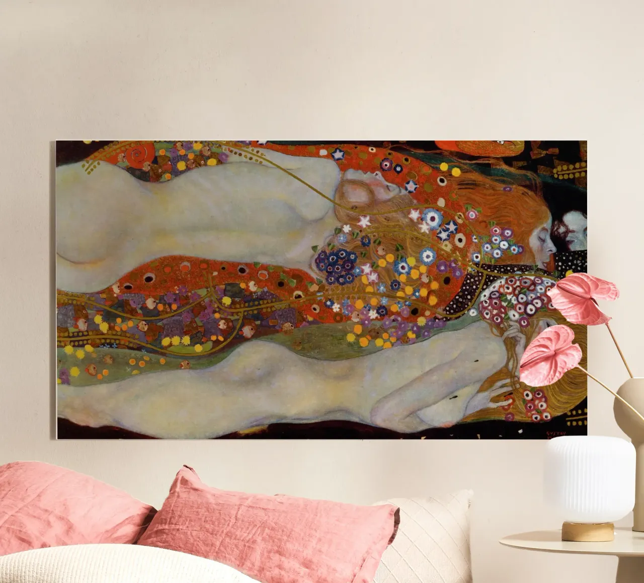 Gustav Klimt - Serpenti d'acqua II plexiglass da Timeless Artworks