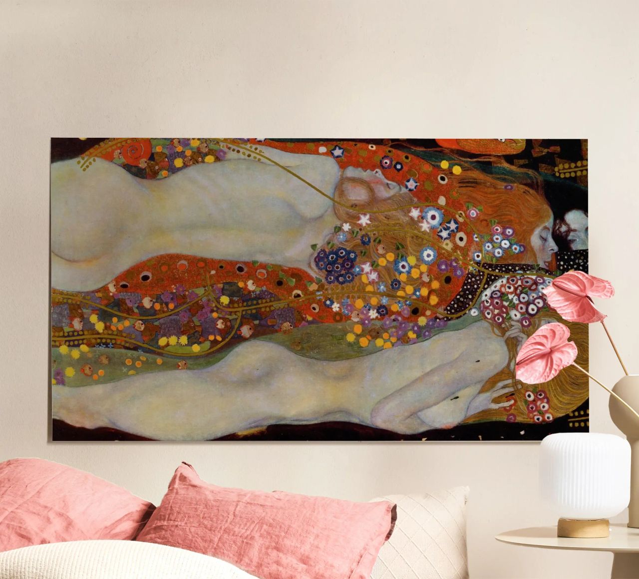 Gustav Klimt - Water Serpents II poster by Timeless Artworks