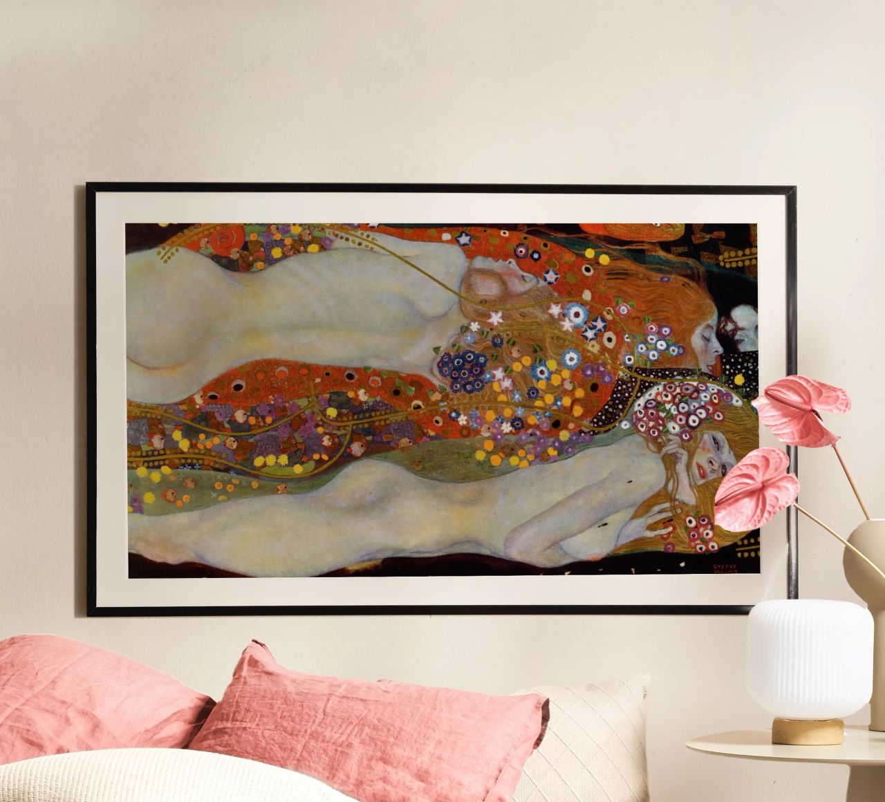 Gustav Klimt - Water Serpents II poster by Timeless Artworks