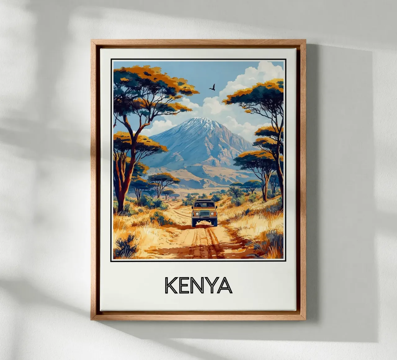Kenya tela con Cornice a cassetta da Frame the World