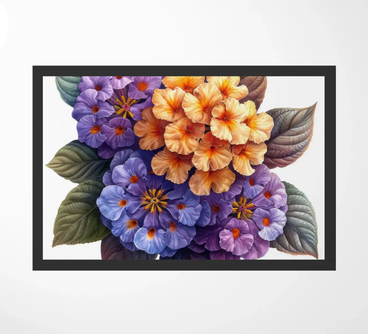 Fiore di lantana 2 zerbino da Bold Blooms