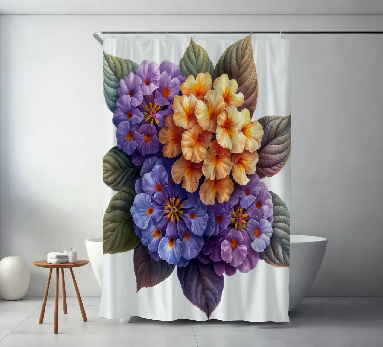 Fiore di lantana 2 tenda da doccia da Bold Blooms