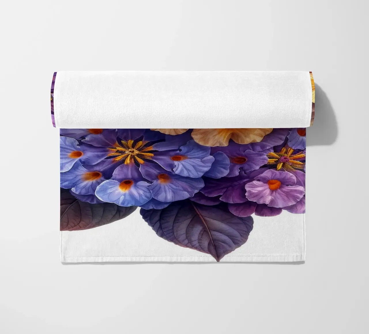 Fiore di lantana 2 telo mare da Bold Blooms