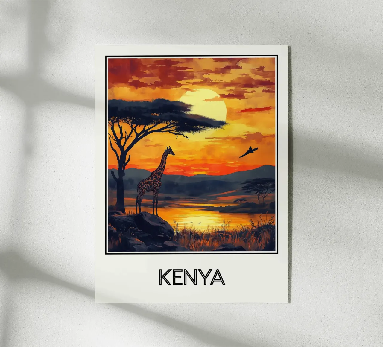 Affiche Kenya plexiglass da Frame the World