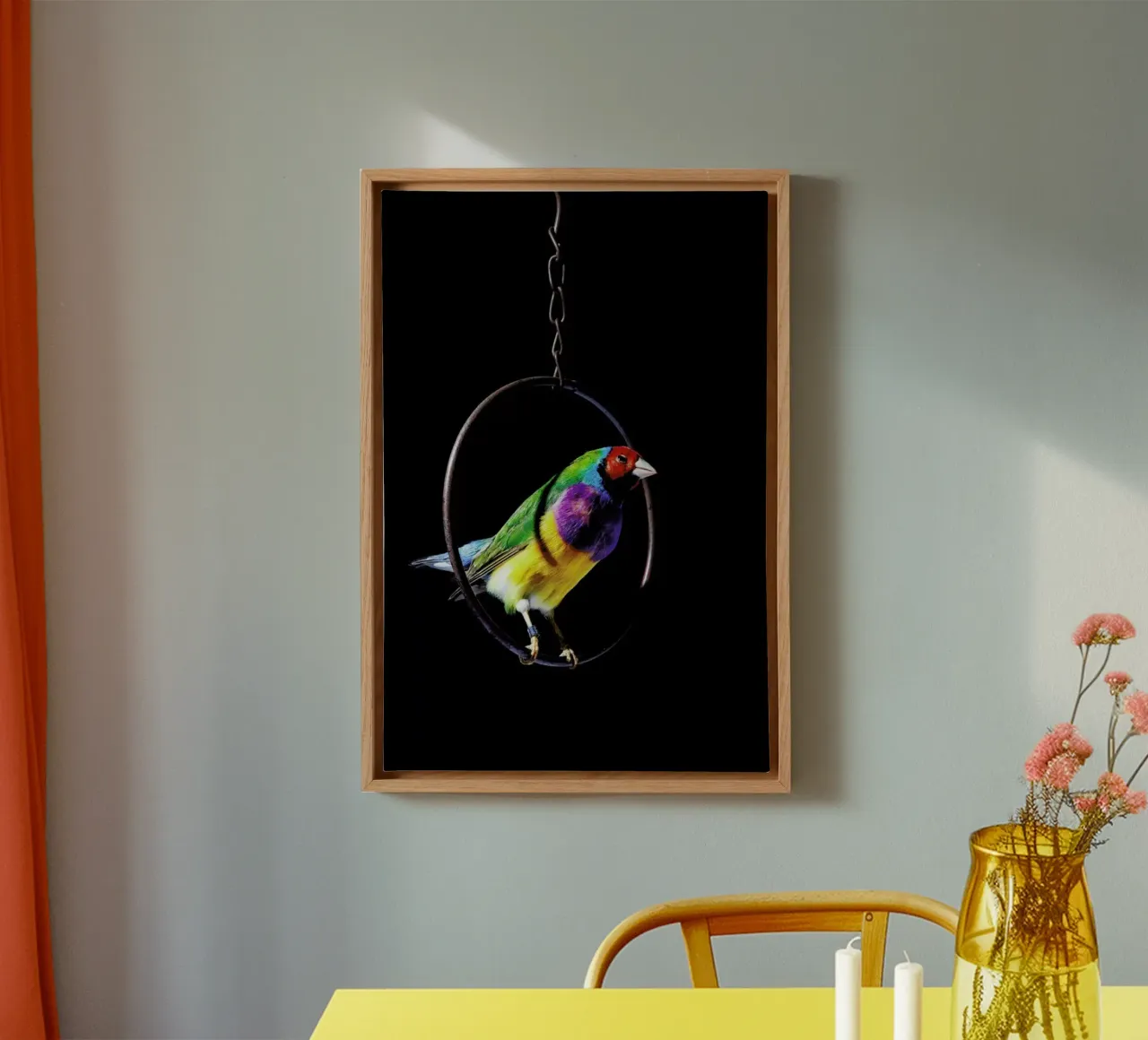 Birds Everywhere 4 tela con Cornice a cassetta da Günther Egger