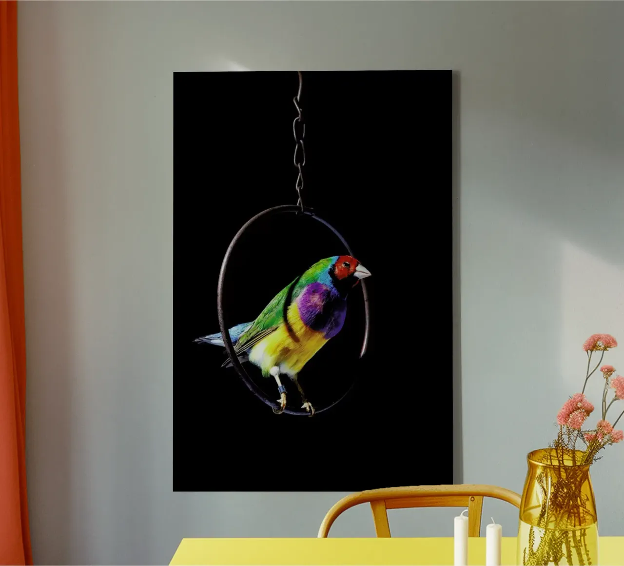 Birds Everywhere 4 tela con Cornice a cassetta da Günther Egger
