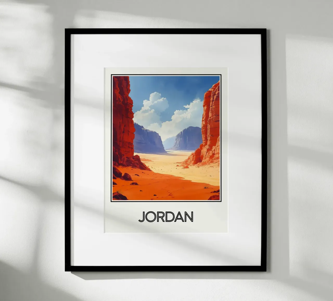 Jordan poster con telaio in alluminio da Frame the World