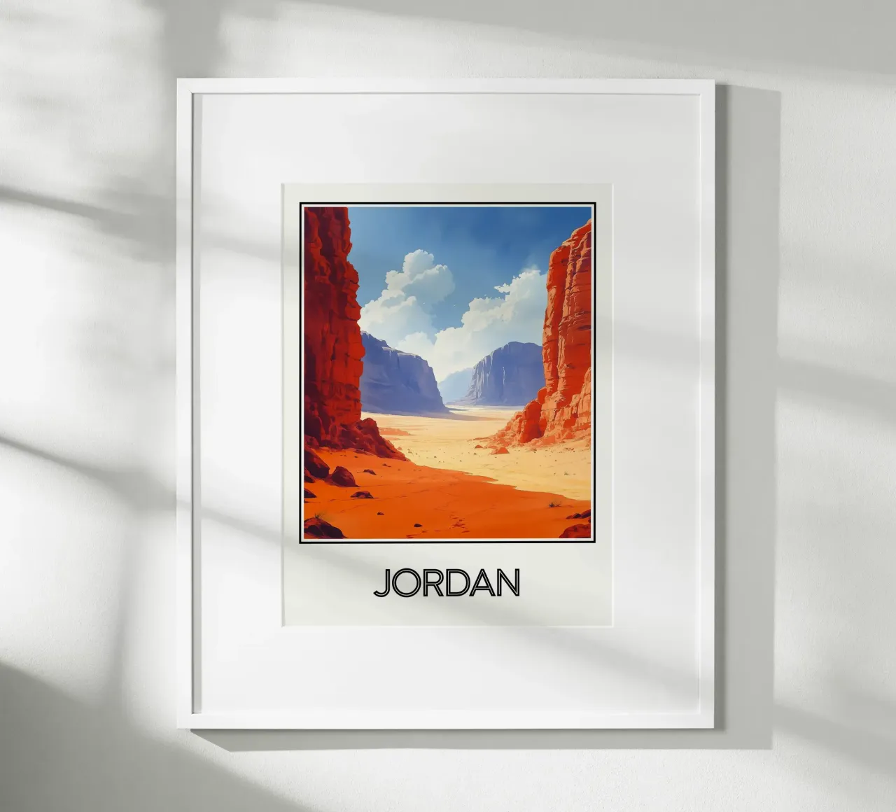 Jordan poster con telaio in alluminio da Frame the World