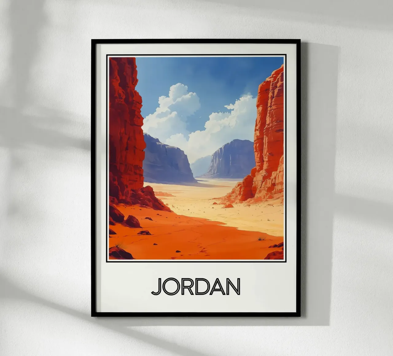 Jordan poster con telaio in alluminio da Frame the World