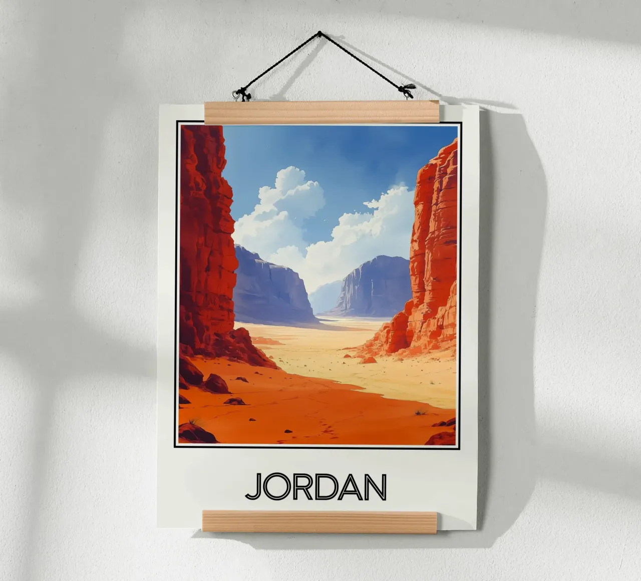 Jordan poster con telaio in alluminio da Frame the World
