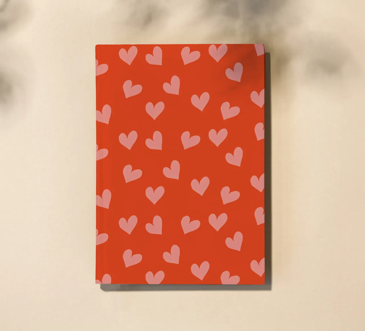 Retro Love Confetti – Mid Century Modern Heart Red notebook by susanacosta