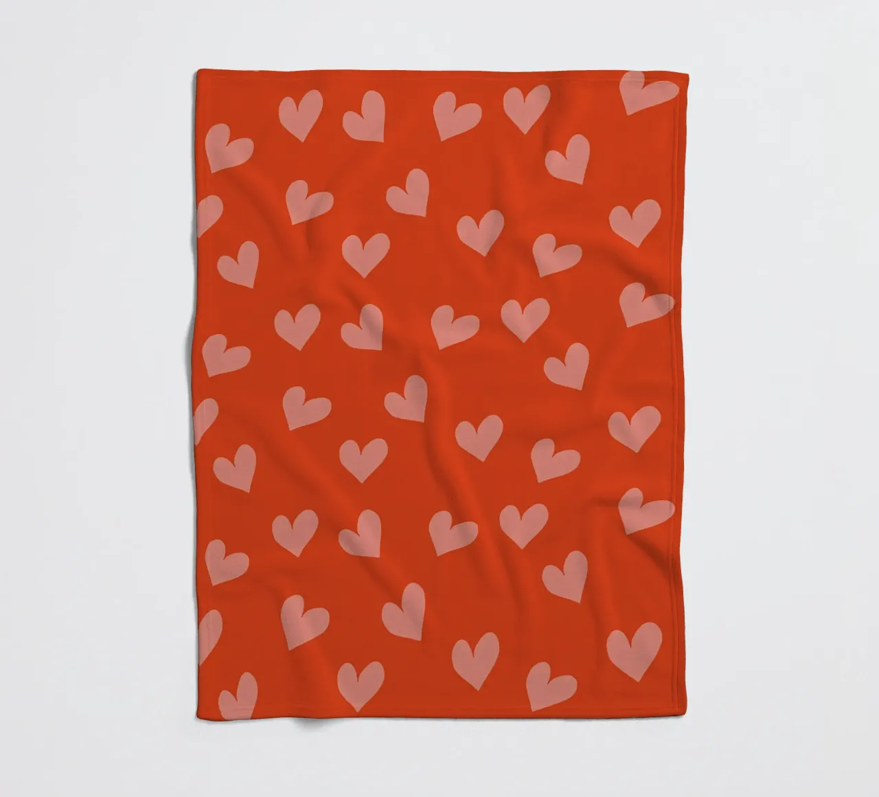 Coriandoli d'amore retrò - Cuore rosso moderno di metà secolo coperta in pile da susanacosta