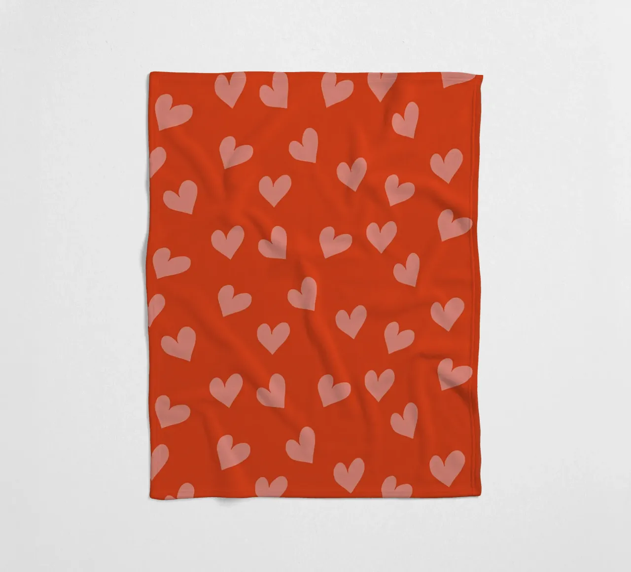 Coriandoli d'amore retrò - Cuore rosso moderno di metà secolo coperta in pile da susanacosta