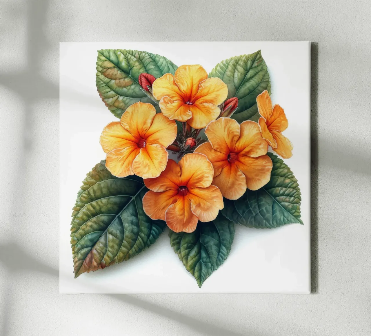Fiore di lantana 3 tela con Cornice a cassetta da Bold Blooms