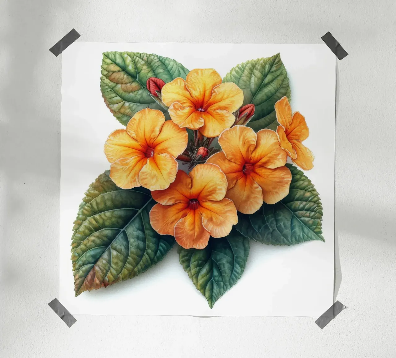Fiore di lantana 3 carta hahnemühle da Bold Blooms