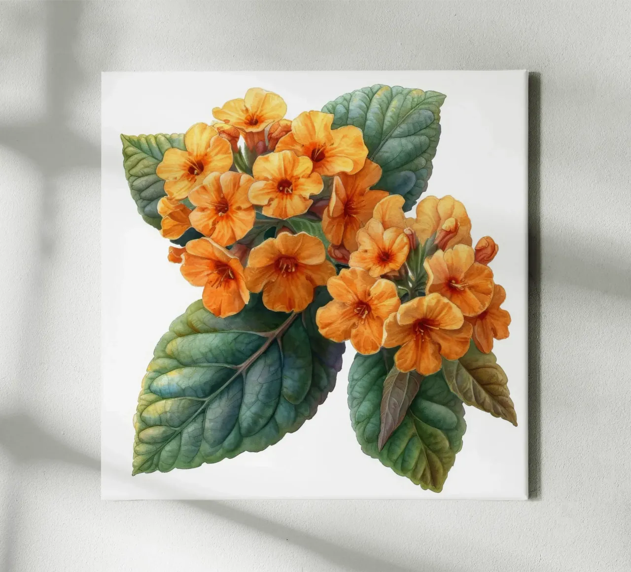 Lantana Flower 4 canvas by Bold Blooms