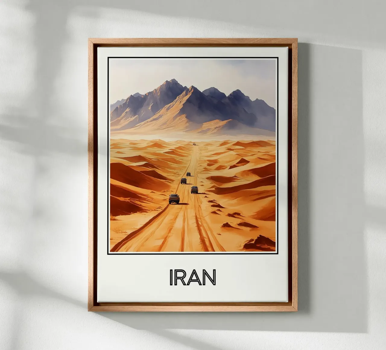 Iran tela con Cornice a cassetta da Frame the World