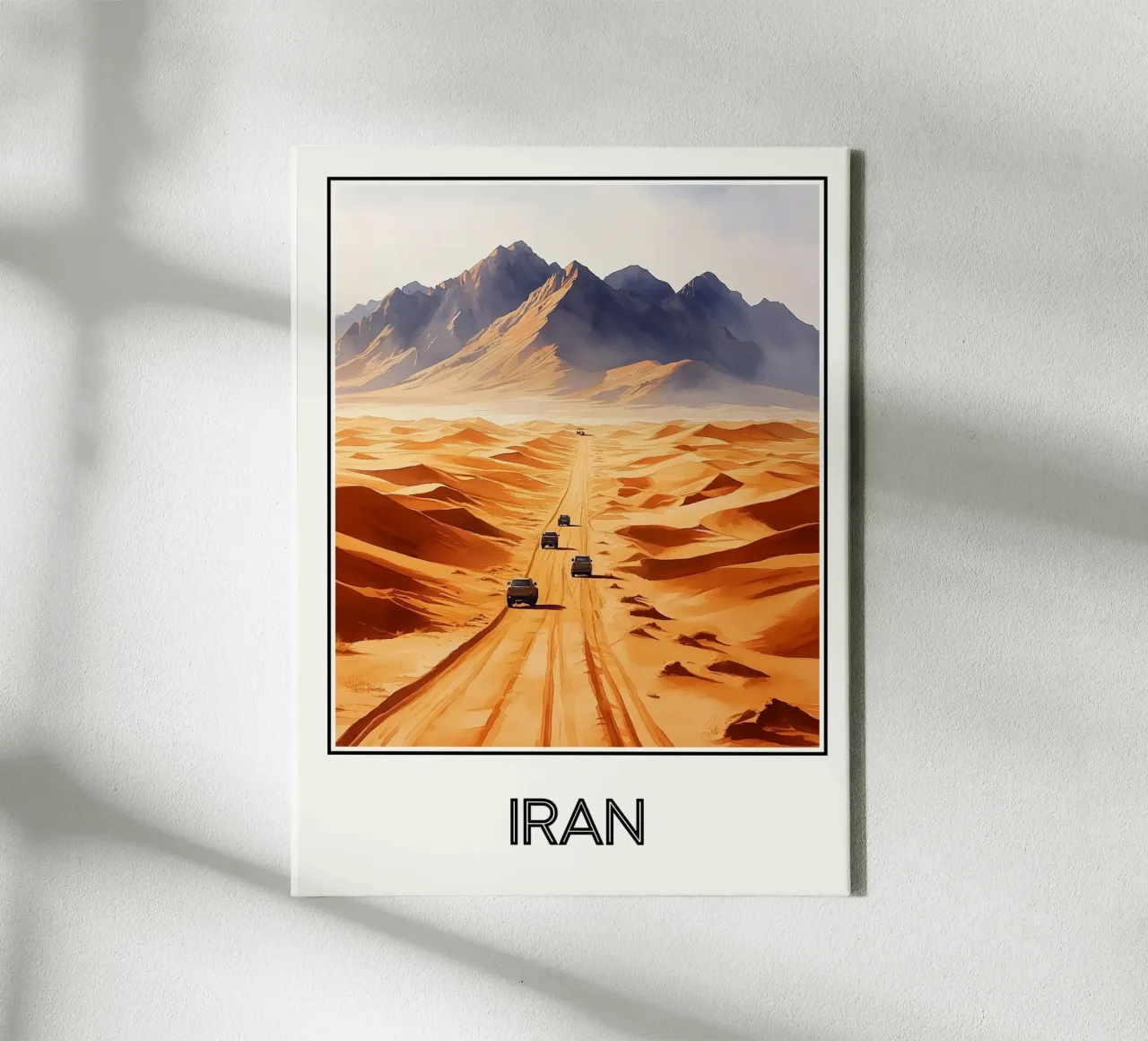 Iran tela con Cornice a cassetta da Frame the World