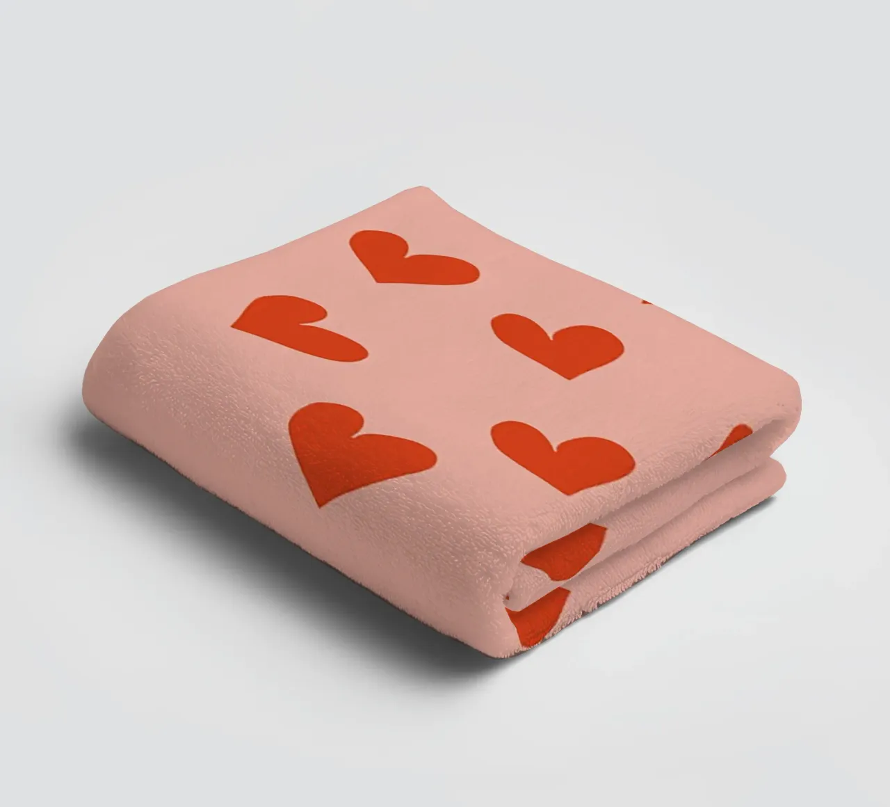 Retro Love Confetti – Mid Century Modern Heart Pink towel by susanacosta