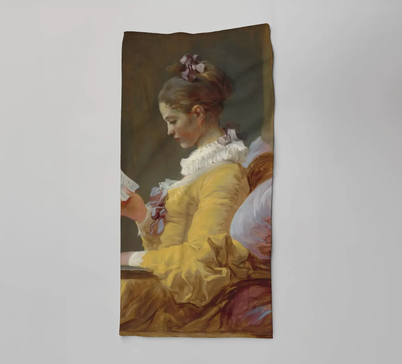 Jean-Honoré Fragonard - Una ragazza che legge asciugamano da bagno da Timeless Artworks