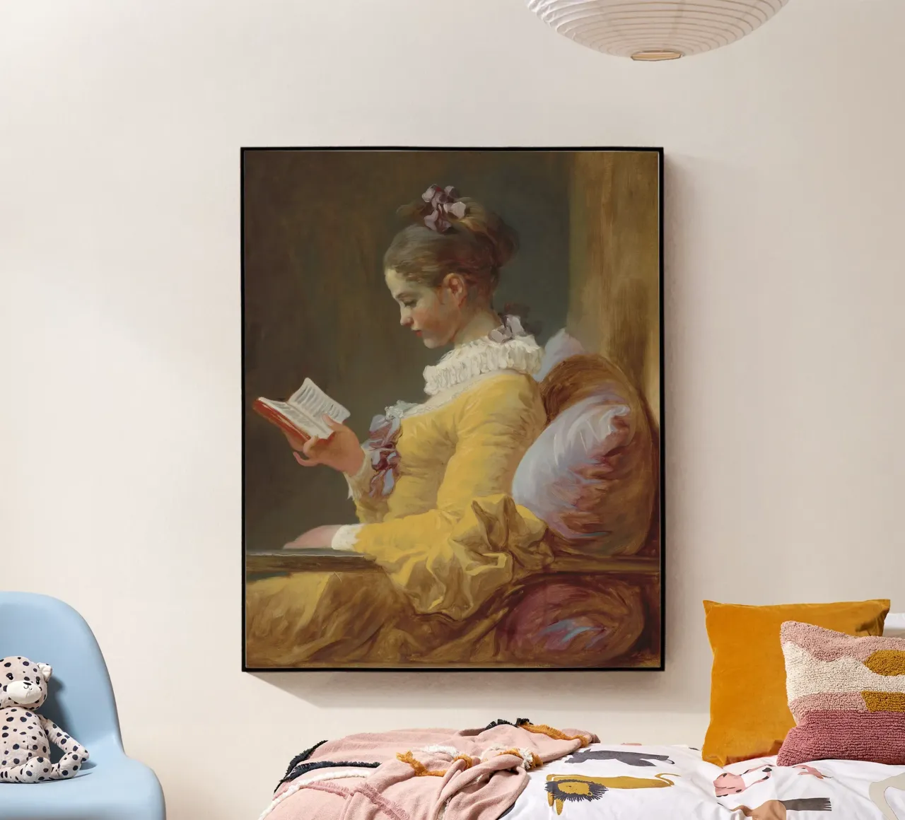 Jean-Honoré Fragonard - Una joven leyendo metacrilato de Timeless Artworks