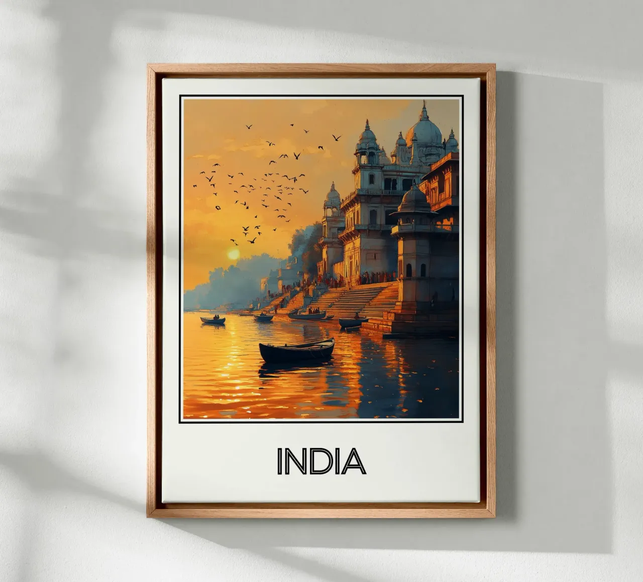Inde canvas with Floater frame by Frame the World