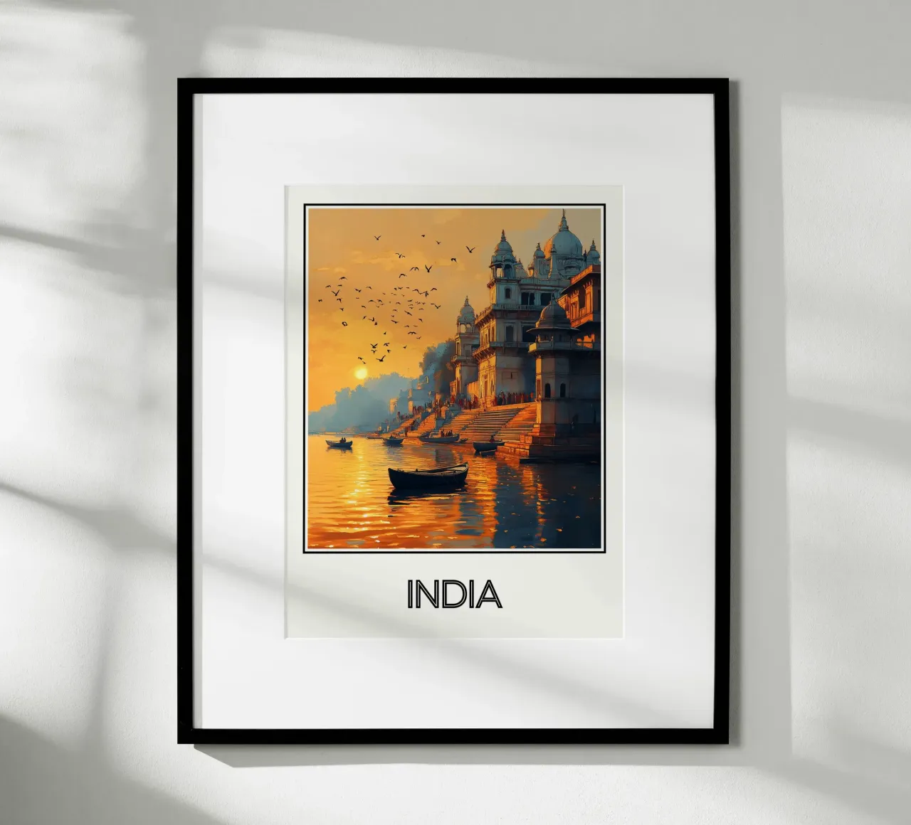 Indi poster con telaio in legno da Frame the World