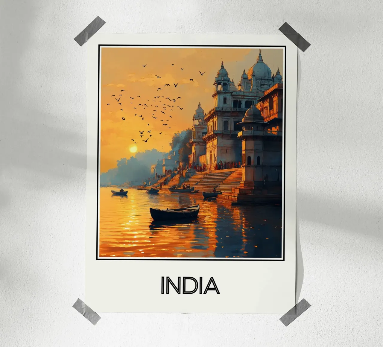Indi poster con telaio in legno da Frame the World