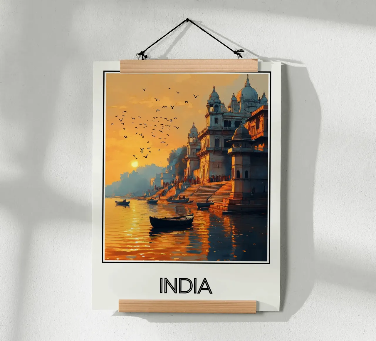Indi poster con telaio in legno da Frame the World