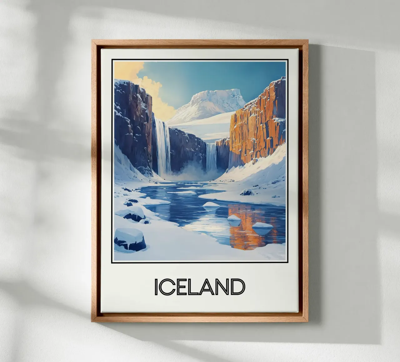 Het eiland canvas van Frame the World