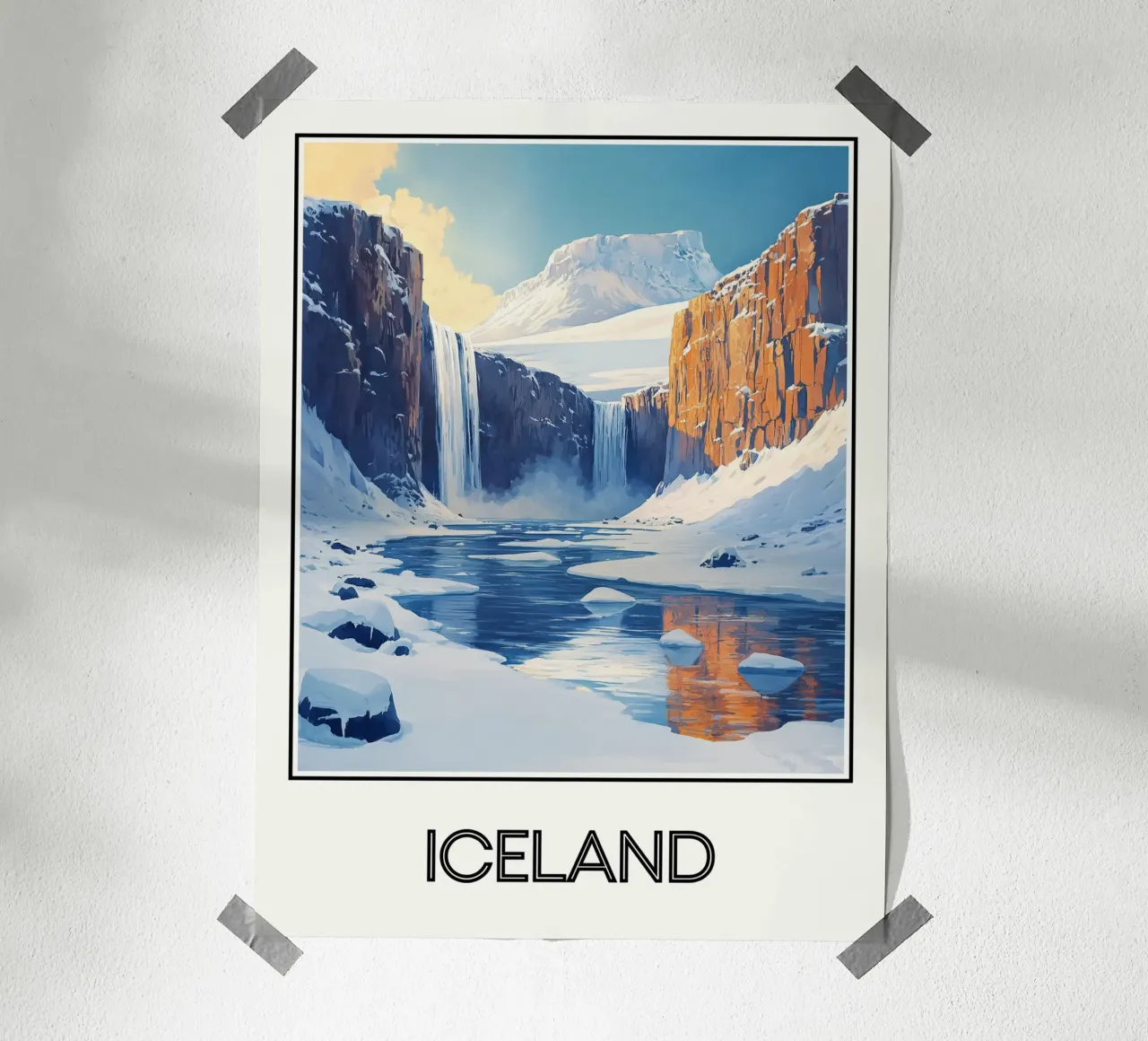 Het eiland poster van Frame the World