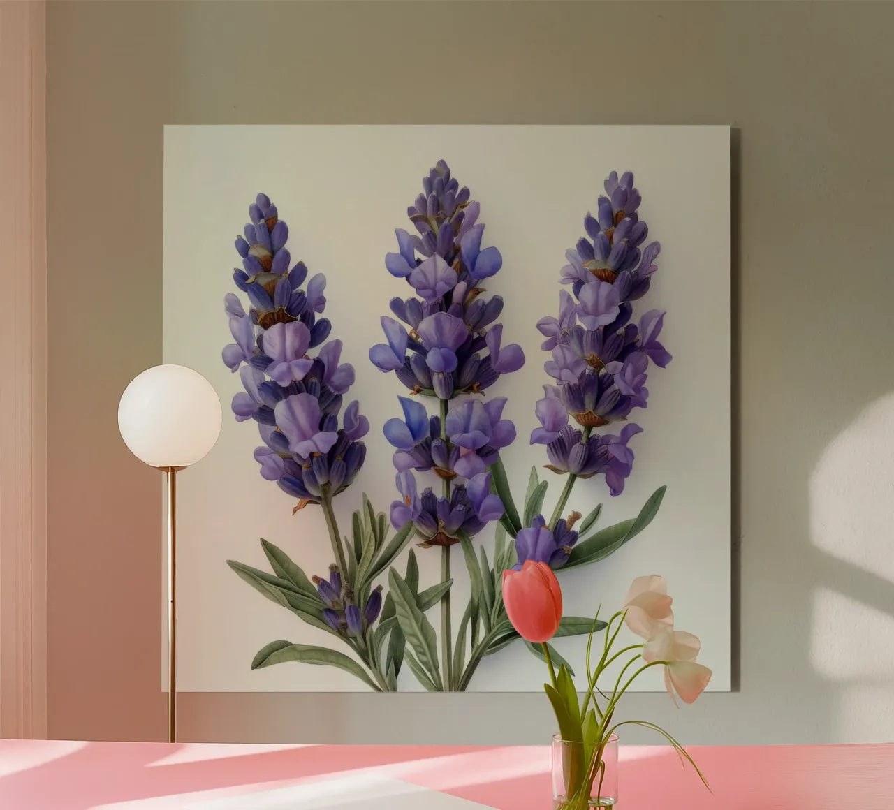 Fiore di lavanda 3 alluminio dibond da Bold Blooms